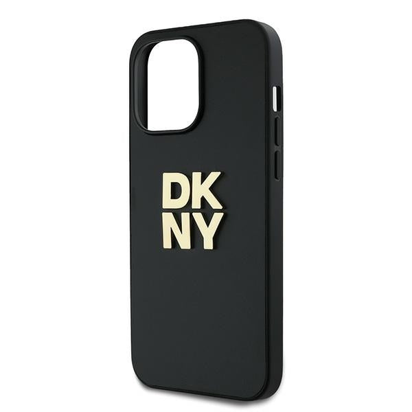 DKNY Wrist Strap Stock Logo case for iPhone 14 Pro Max - black