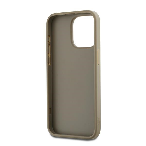 DKNY Wrist Strap Stock Logo case for iPhone 15 Pro Max - beige