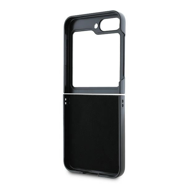 DKNY Checkered Pattern Printed Stripes case for Samsung Galaxy Z Flip 6 - black