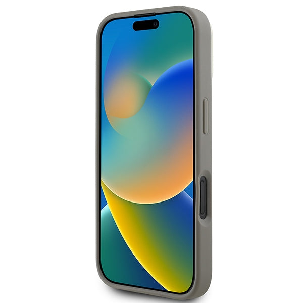 DKNY Checkered Pattern Magsafe iPhone 16 Case - Beige