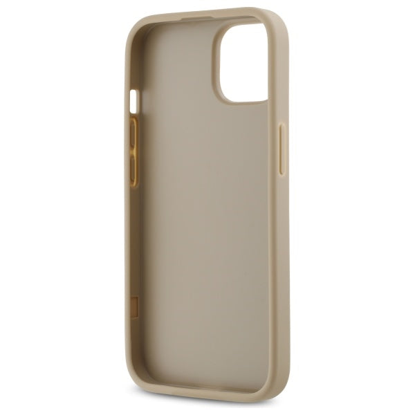 DKNY Quilted Stack Logo iPhone 14 Case - Beige