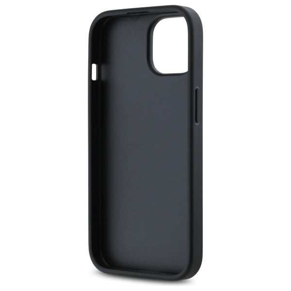 DKNY Quilted Stack Logo iPhone 14 Case - Black