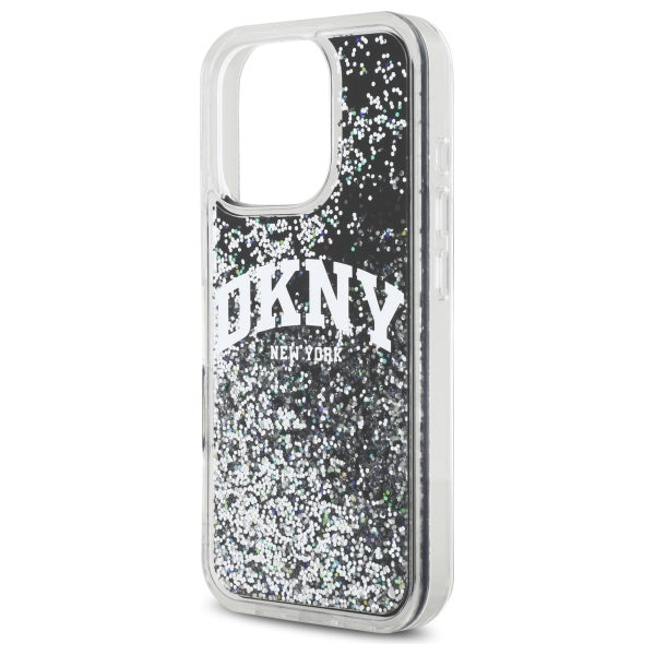 DKNY DKHCP16XLBNAEK iPhone 16 Pro Max 6.9" black/black hardcase Liquid Glitter Arch Logo