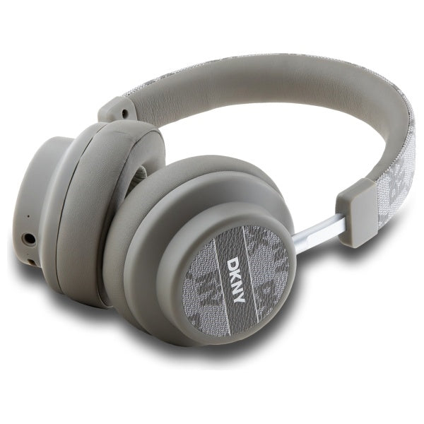 DKNY Bluetooth On-Ear Headphones DKBHM2PCSHLE Beige/Beige Checkered Pattern