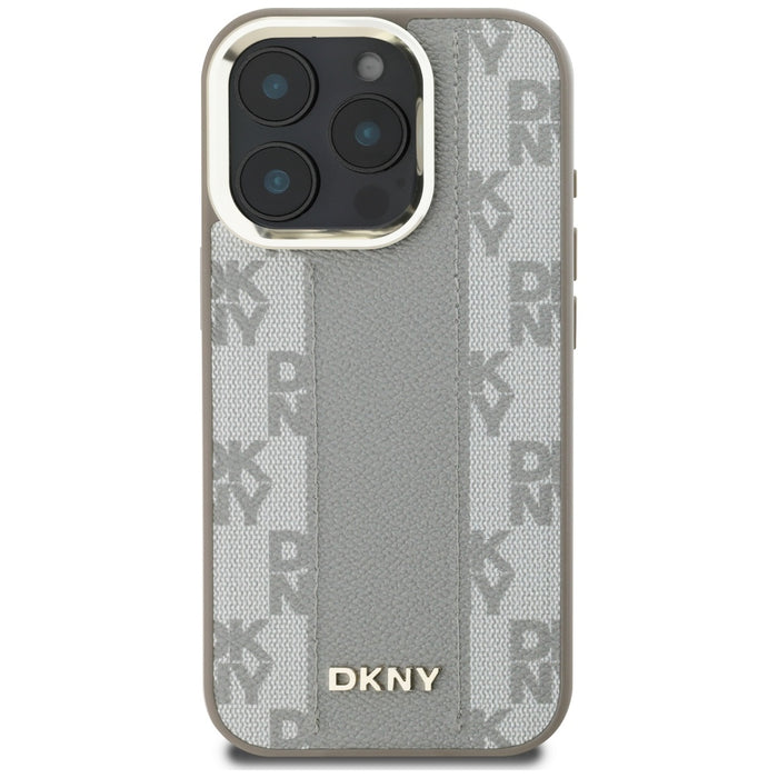 DKNY Checkered Pattern Magsafe iPhone 16 Pro Max Case - Beige