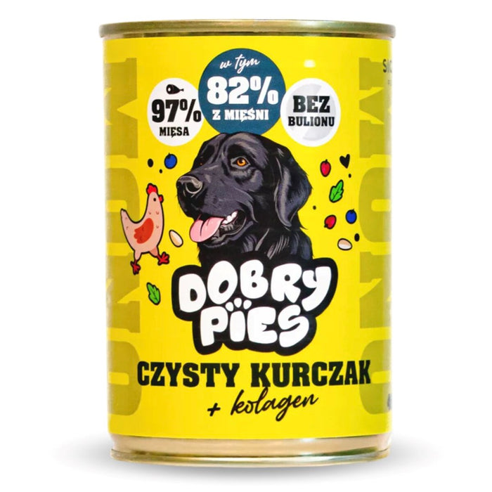 DOBRY PIES Mono Pure Chicken + Collagen – wet dog food – 400g