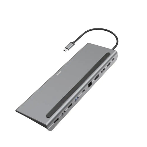 Docking station 10 in 1 HAMA Connect2Office Pro USB-A USB-C (PD) HDMI DP LAN/Ethernet Gray - Аксесоари за