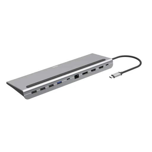 Docking station 10 in 1 HAMA Connect2Office Pro USB-A USB-C (PD) HDMI DP LAN/Ethernet Gray - Аксесоари за