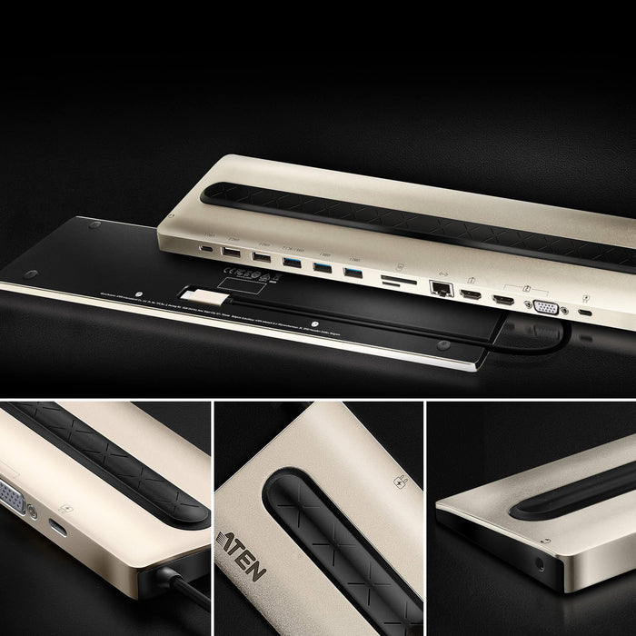 Docking station ATEN UH3237 USB-C Power Pass-Through - Аксесоари за лаптопи/таблети<<<Лаптопи таблети и
