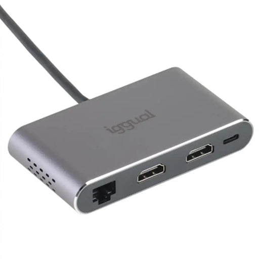Dockstation iggual IGG319222 - Компютър Мрежи и компоненти<<<Компютри| Електроника<<<BigBuy&&&HUB USB<<<Компютър Мрежи