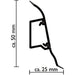 DOELLKEN SLK50 METALLIC INTERIOR CORNER FOR PVC BASEMENT - Аксесоари<<<Паркет и елементи за монтаж<<<Подови и стенни