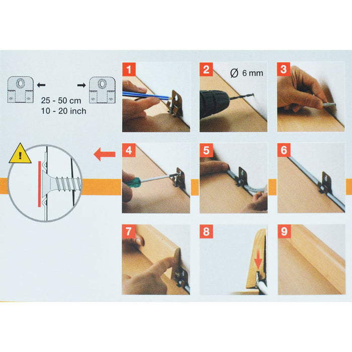 DOELLKEN RETRO FLOOR CLIPS 20 PCS.