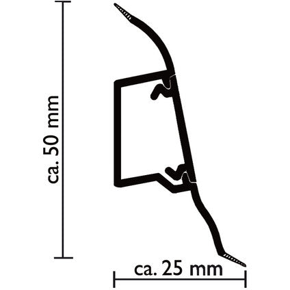 DOELLKEN SLK50 WHITE OAK INTERIOR CORNER FOR PVC SKILLS