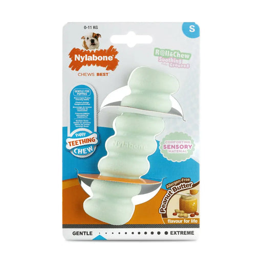 Dog chewing toy Nylabone SENSORY TACTILE STICK Green Peanut butter Bacon S - Домашни Животни<<<Дом