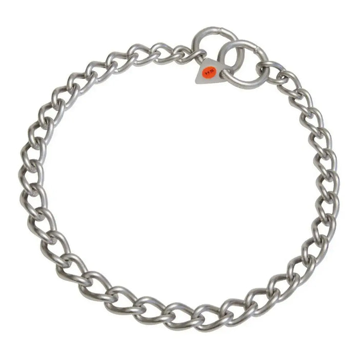 Dog collar Hs Sprenger Silver 3 mm Matt Links Twisted (60 cm) - Домашни Животни<<<Дом Градина<<<BigBuy&&&Пътуване и