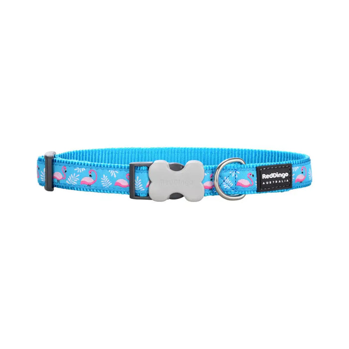Dog collar Red Dingo Flamingo 20-32 cm Turquoise - Домашни Животни<<<Дом Градина<<<BigBuy&&&Пътуване и