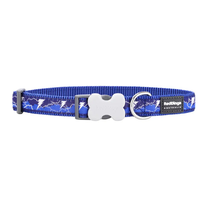 Dog collar Red Dingo Lightning 20-32 cm Navy Blue - Домашни Животни<<<Дом Градина<<<BigBuy&&&Пътуване и
