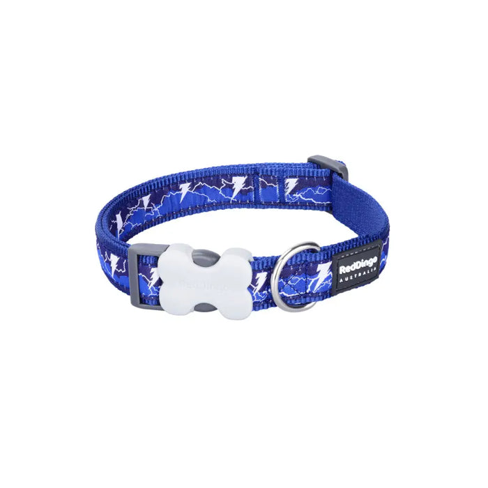 Dog collar Red Dingo Lightning 20-32 cm Navy Blue - Домашни Животни<<<Дом Градина<<<BigBuy&&&Пътуване и