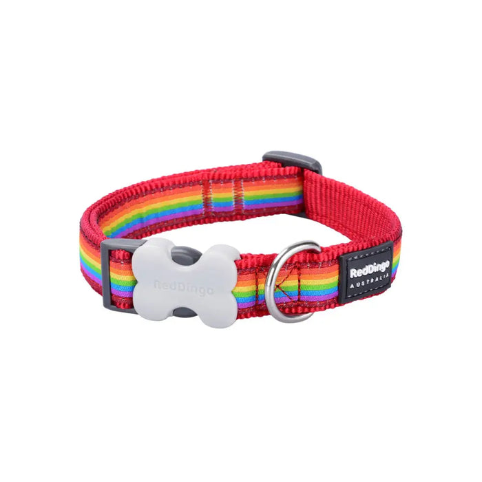Dog collar Red Dingo Rainbow 20-32 cm Multicolour - Домашни Животни<<<Дом Градина<<<BigBuy&&&Пътуване и