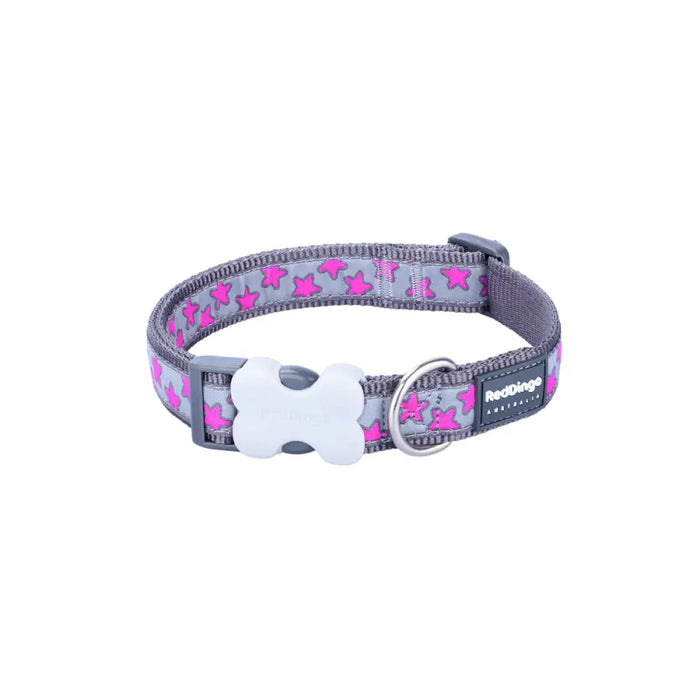 Dog collar Red Dingo STYLE HOT PINK ON COOL GREY 31-47 cm - Домашни Животни<<<Дом Градина<<<BigBuy&&&Пътуване и