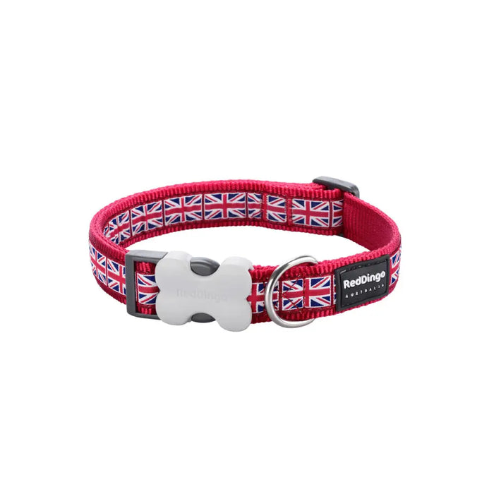 Dog collar Red Dingo Union Jack 20-32 cm Red - Домашни Животни<<<Дом Градина<<<BigBuy&&&Пътуване и разходки<<<Домашни