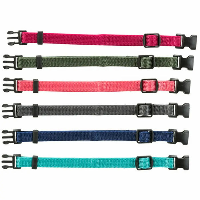 Dog collar Trixie Green Graphite Fuchsia Coral Indigo Azul Océano S/M 17-25 cm (6 Units) - Домашни Животни<<<Дом