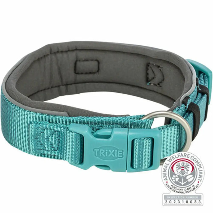 Dog collar Trixie Premium Graphite Light Blue S/M 33-42 cm - Домашни Животни<<<Дом Градина<<<BigBuy&&&Пътуване и
