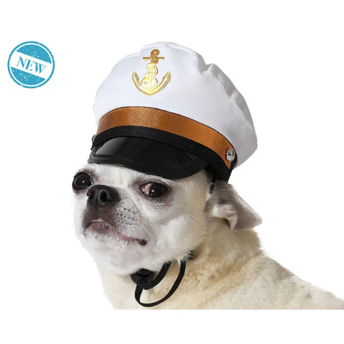 Dog Costume White Hat Sailor - Домашни Животни<<<Дом Градина<<<BigBuy&&&Играчки<<<Домашни Животни<<<Дом Градина<<<BigBuy