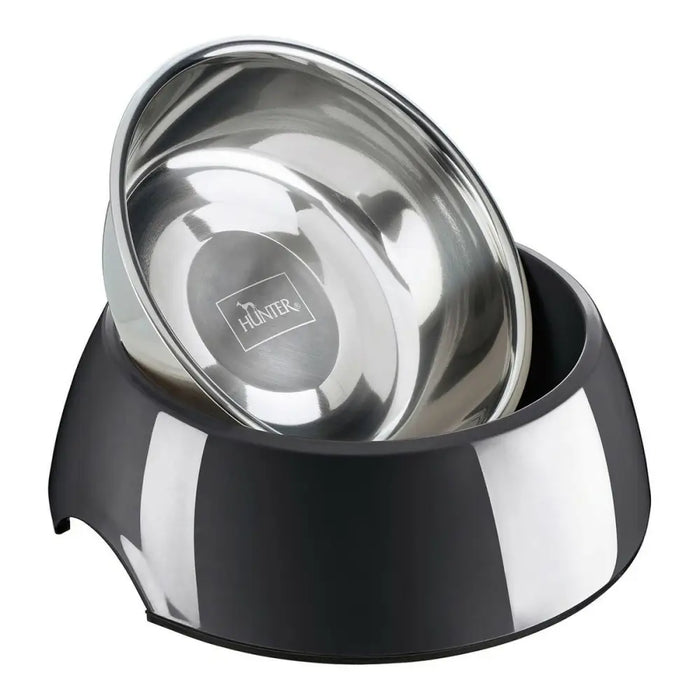 Dog Feeder Hunter Melamin Stainless steel Black 350 ml (18,5 x 18,5 x 9,5 cm) - Домашни Животни<<<Дом