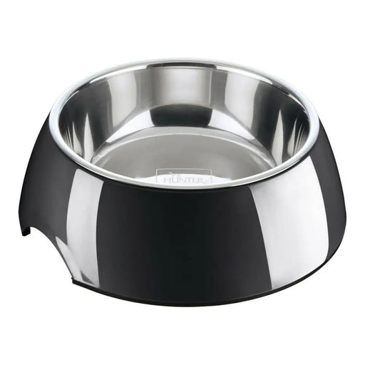 Dog Feeder Hunter Melamin Stainless steel Black 700 ml (22 x 22 x 11,5 cm) - Домашни Животни<<<Дом