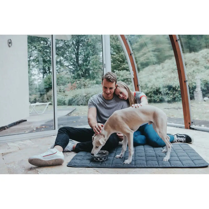 Dog Feeder Hunter Silicone Stainless steel 1,05 L - Домашни Животни<<<Дом Градина<<<BigBuy&&&Купички за храна и