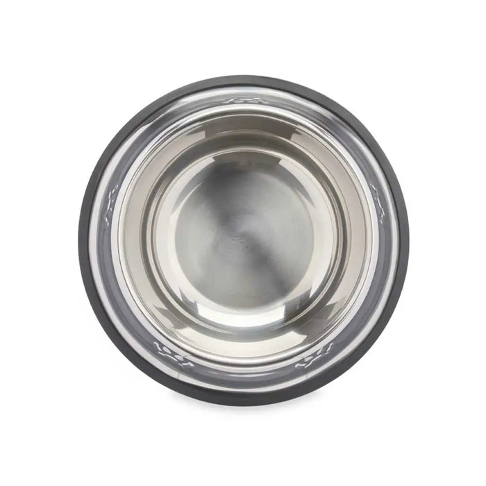 Dog Feeder Mascow Grey Silver Rubber Metal 26 x 7 x 26 cm 26 x 5,5 x 26 cm (12 Units) - Домашни Животни<<<Дом