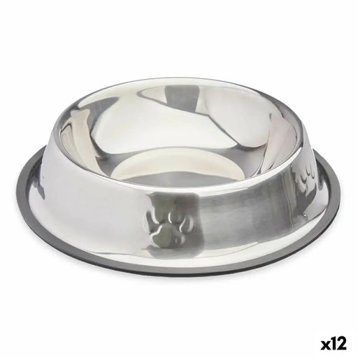 Dog Feeder Mascow Grey Silver Rubber Metal 26 x 7 x 26 cm 26 x 5,5 x 26 cm (12 Units) - Домашни Животни<<<Дом