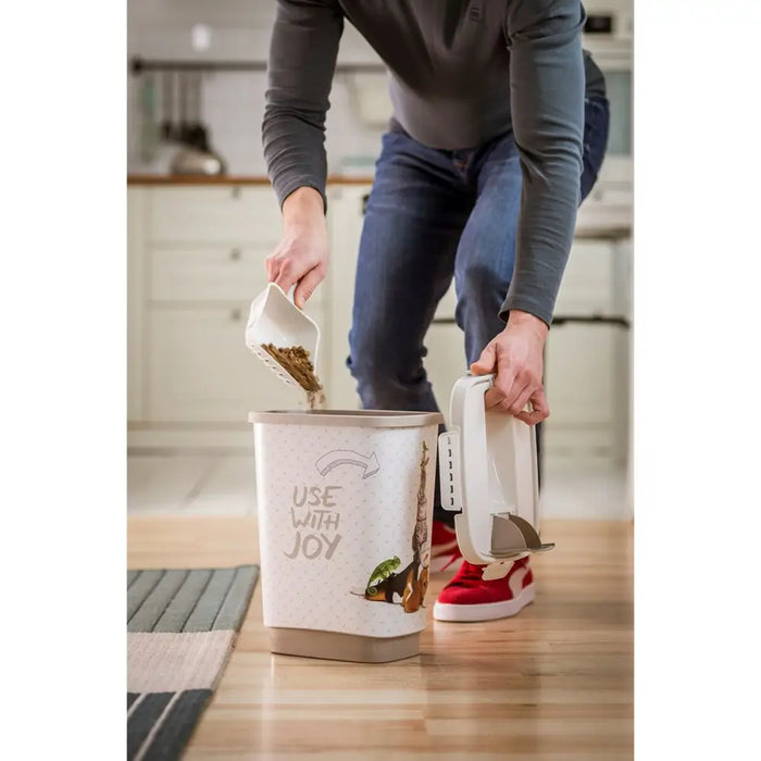 Dog Feeder Rotho White Plastic 10 L - Купички за храна и вода<<<Домашни Животни<<<Дом Градина<<<BigBuy&&&Bowls