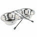 Dog Feeder Trixie Eat on Feet Stainless steel 200 ml Double 2 x 200 ml 11 cm - Домашни Животни<<<Дом