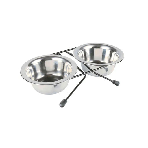 Dog Feeder Trixie Eat on Feet Stainless steel 200 ml Double 2 x 200 ml 11 cm - Домашни Животни<<<Дом