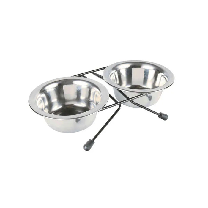 Dog Feeder Trixie Eat on Feet Stainless steel 200 ml Double 2 x 200 ml 11 cm - Домашни Животни<<<Дом