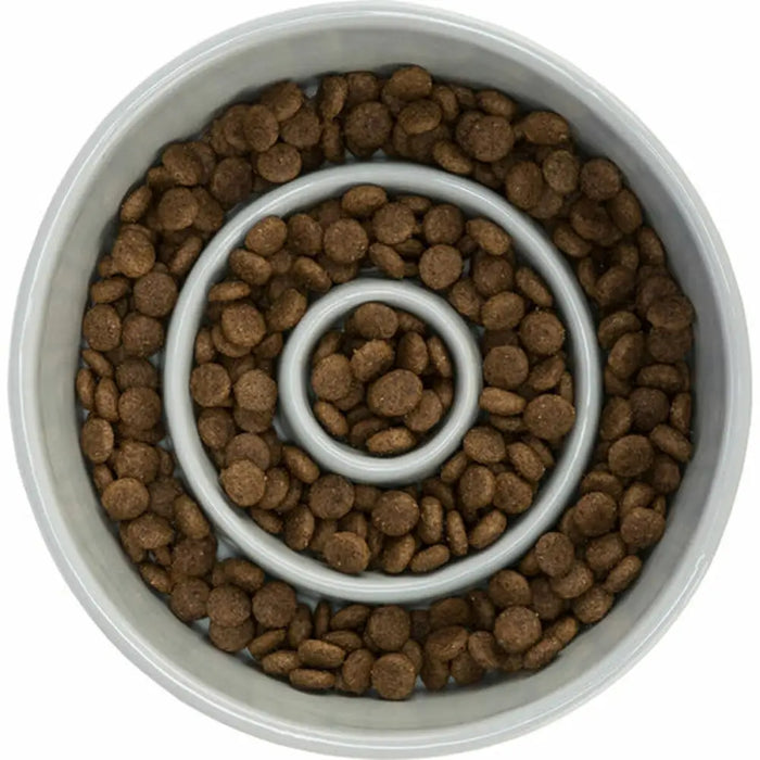 Dog Feeder Trixie Slow Feeding Blue Grey Ø 17 cm 900 ml - Домашни Животни<<<Дом Градина<<<BigBuy&&&Купички за храна и