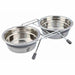 Dog Feeder Trixie Stainless steel 450 ml Double 2 × 0,45 L - Домашни Животни<<<Дом Градина<<<BigBuy&&&Купички за храна