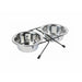Dog Feeder Trixie Stainless steel Double - Домашни Животни<<<Дом Градина<<<BigBuy&&&Купички за храна и вода<<<Домашни