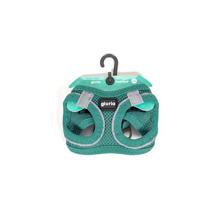 Dog Harness Gloria Trek Star 24-26 cm 28-28,6 cm Turquoise XXS - Домашни Животни<<<Дом Градина<<<BigBuy&&&Пътуване и