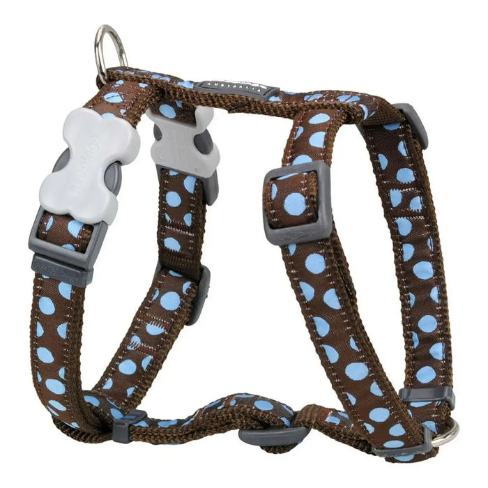 Dog Harness Red Dingo Style Blue Brown Spots 30-48 cm - Домашни Животни<<<Дом Градина<<<BigBuy&&&Пътуване и