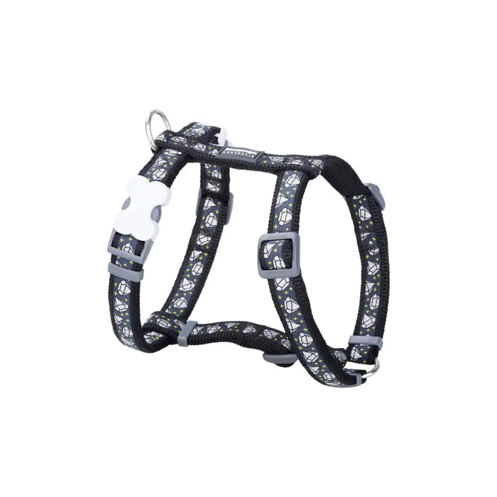 Dog Harness Red Dingo STYLE DIAMOND 36-54 cm Black 30-48 cm - Домашни Животни<<<Дом Градина<<<BigBuy&&&Пътуване и