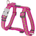 Dog Harness Red Dingo STYLE STARS LIME ON HOT PINK 36-54 cm 30-48 cm - Домашни Животни<<<Дом