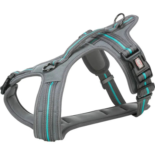 Dog Harness Trixie Fusion Confort Graphite Azul Océano M/L - Пътуване и разходки<<<Домашни Животни<<<Дом