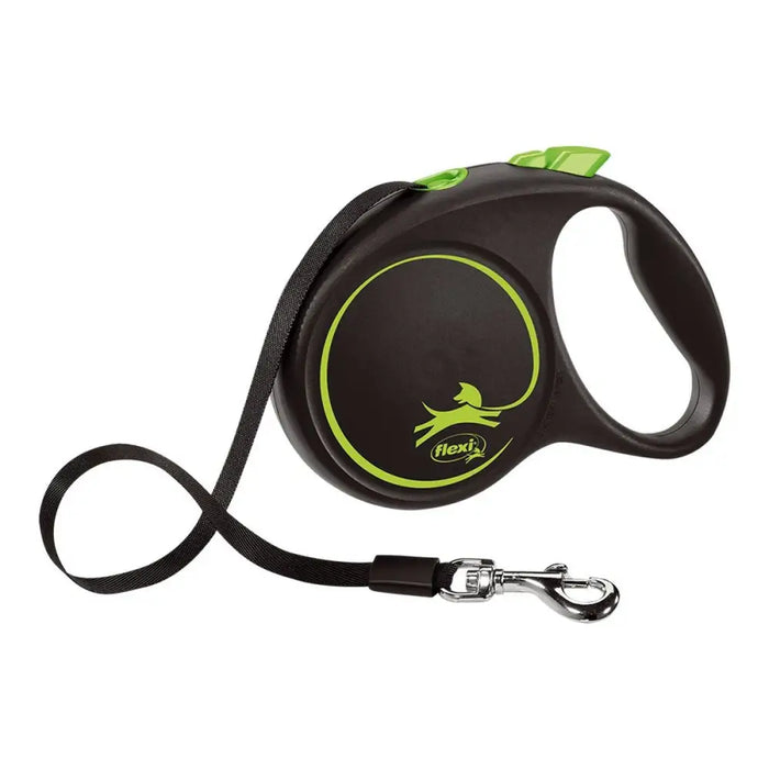 Dog Lead Flexi BLACK DESIGN 5 m Size M Green - Домашни Животни<<<Дом Градина<<<BigBuy&&&Пътуване и разходки<<<Домашни