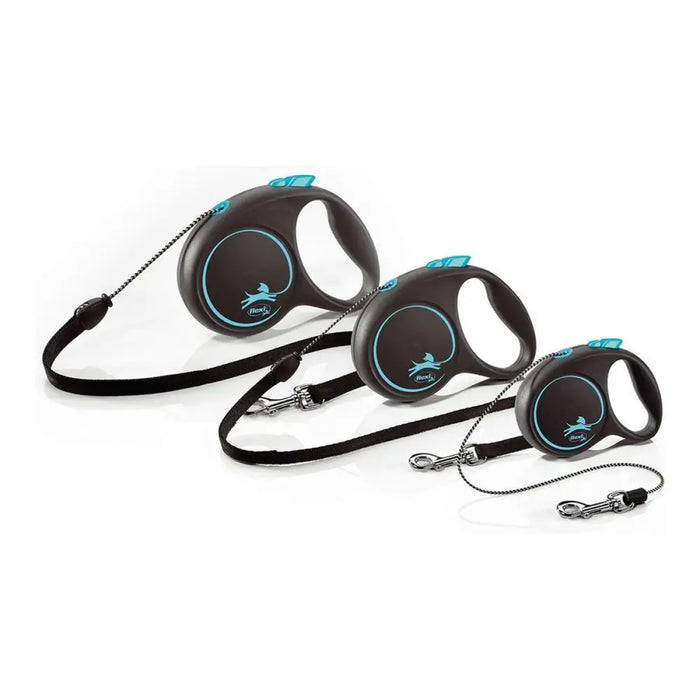 Dog Lead Flexi BLACK DESIGN Silver XS - Домашни Животни<<<Дом Градина<<<BigBuy&&&Пътуване и разходки<<<Домашни