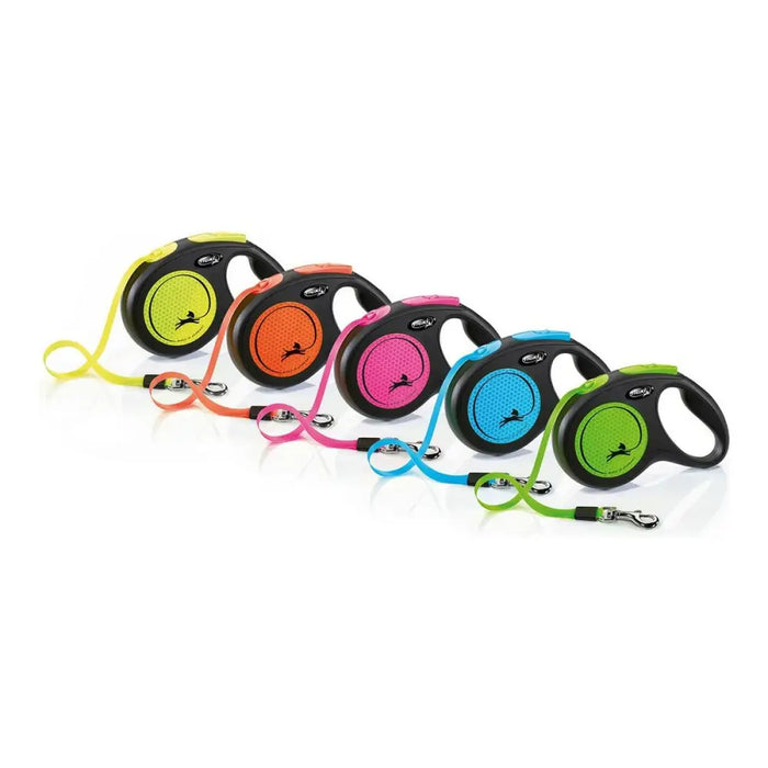 Dog Lead Flexi NEW NEON 5 m Size S Green - Домашни Животни<<<Дом Градина<<<BigBuy&&&Пътуване и разходки<<<Домашни