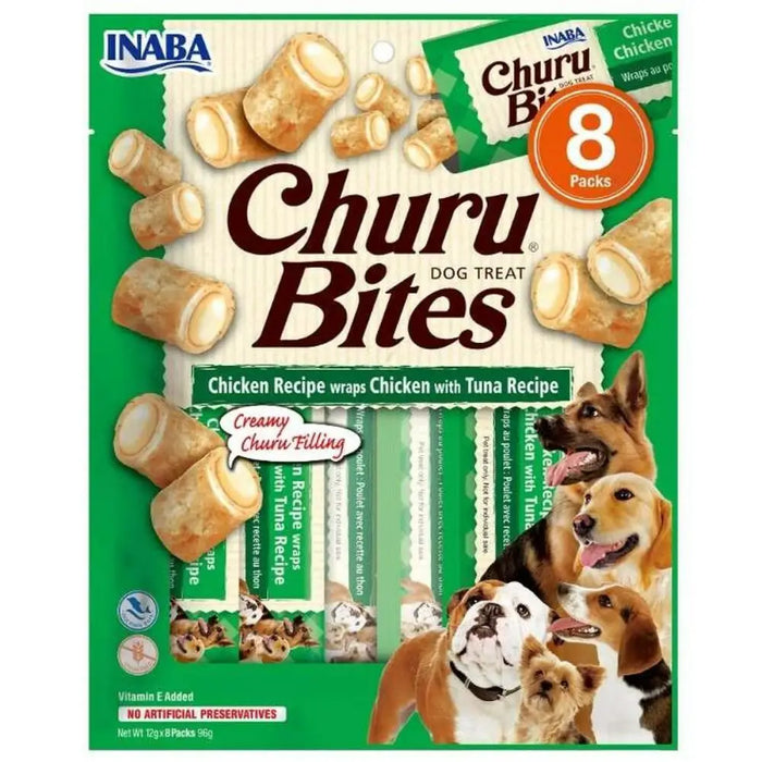 Dog Snack Inaba Churu Bites Chicken Tuna 8 x 12 g - Хранене на домашни любимци<<<Домашни Животни<<<Дом