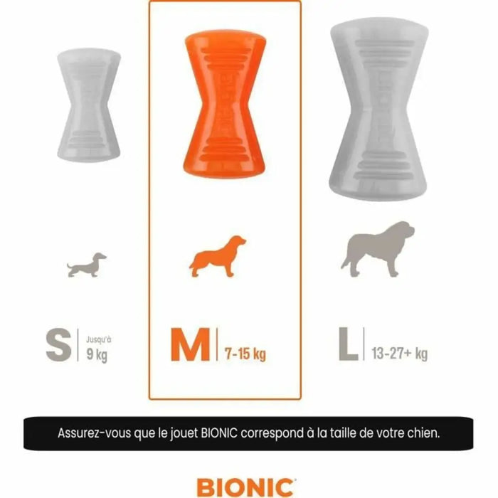 Dog toy Bionic Urban stick Orange 12 cm M Bone - Домашни Животни<<<Дом Градина<<<BigBuy&&&Играчки<<<Домашни